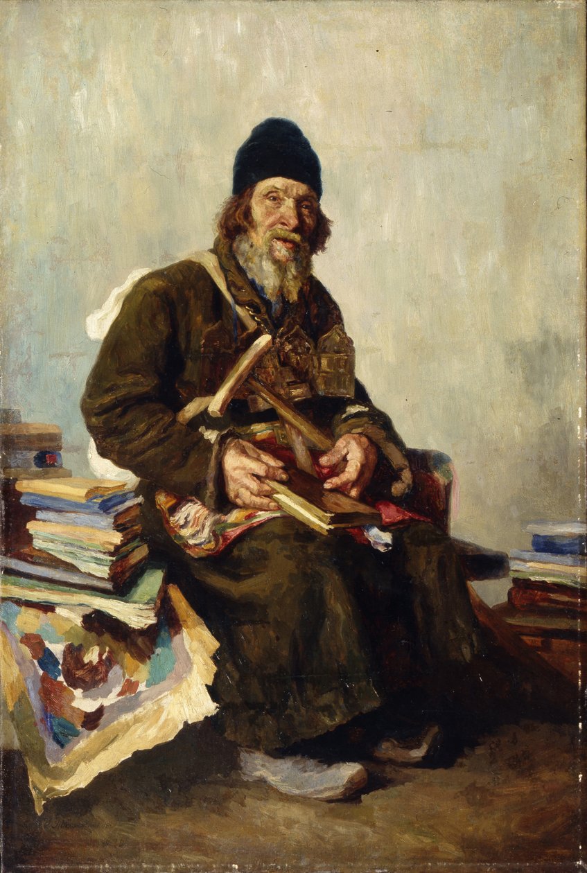 Vendedor de iconos, 1889 de Ivan Ivanovich Tvorozhnikov