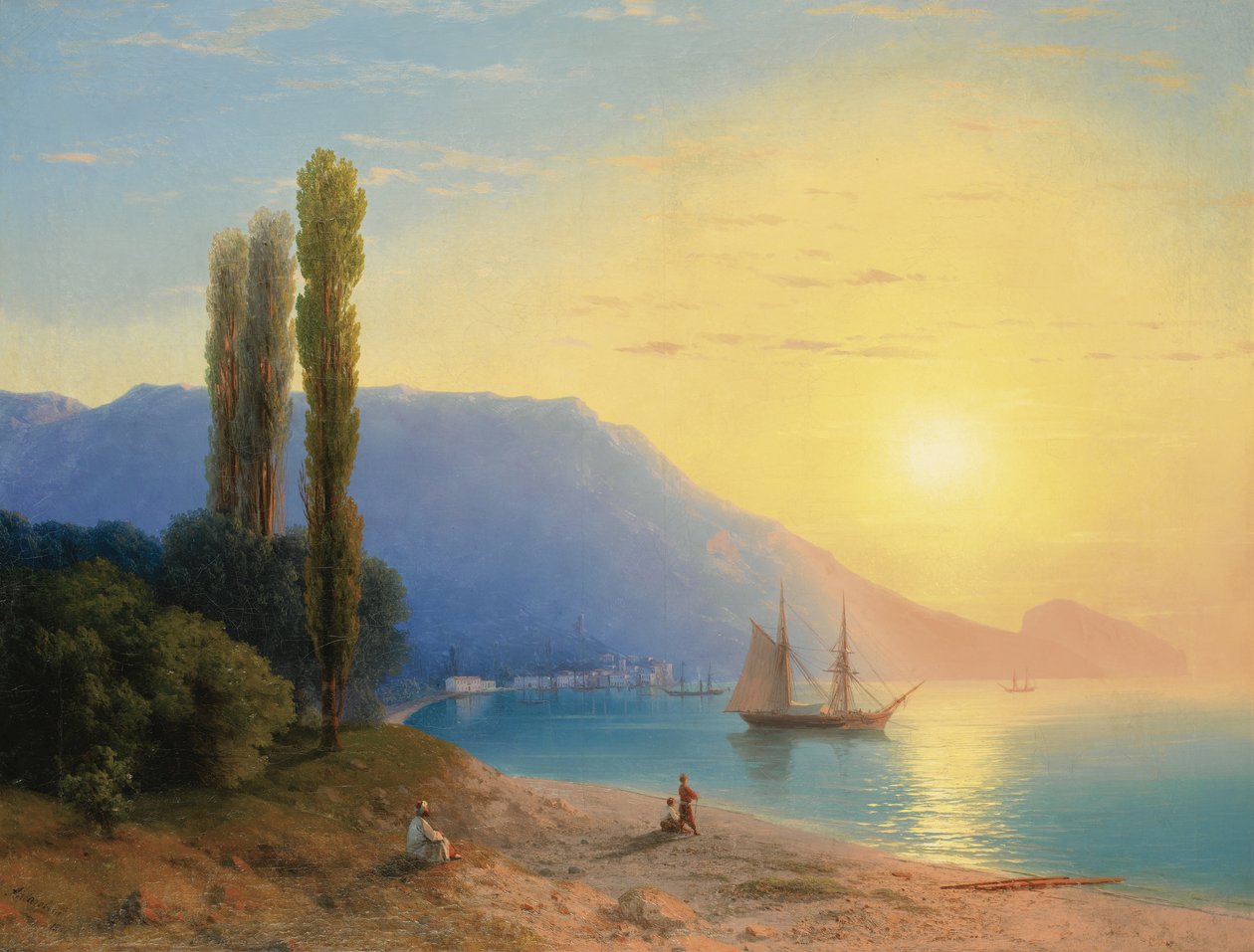 Atardecer sobre Yalta de Ivan Konstantinovich Aivazovsky
