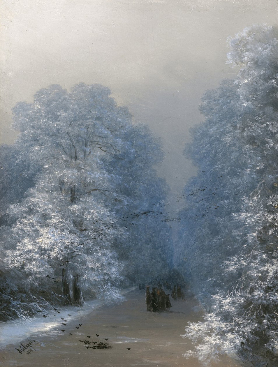 Paisaje de invierno, 1876 de Ivan Konstantinovich Aivazovsky
