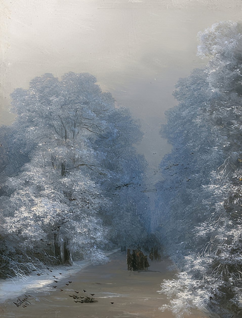 Paisaje de invierno, 1876 de Ivan Konstantinovich Aivazovsky