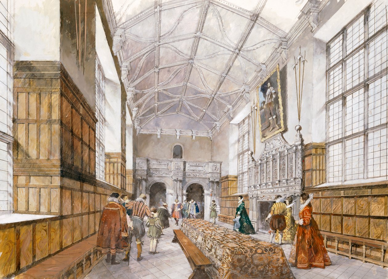 Kirby Hall, principios del siglo XVII, c1990-2010 de Ivan Lapper