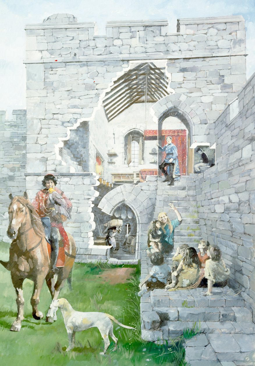 Castillo de Pickering, siglo XIII, c1990-2010 de Ivan Lapper