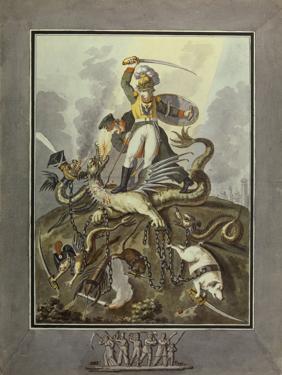 1812. Alegoría, 1813 de Ivan Philippovich Tupylev