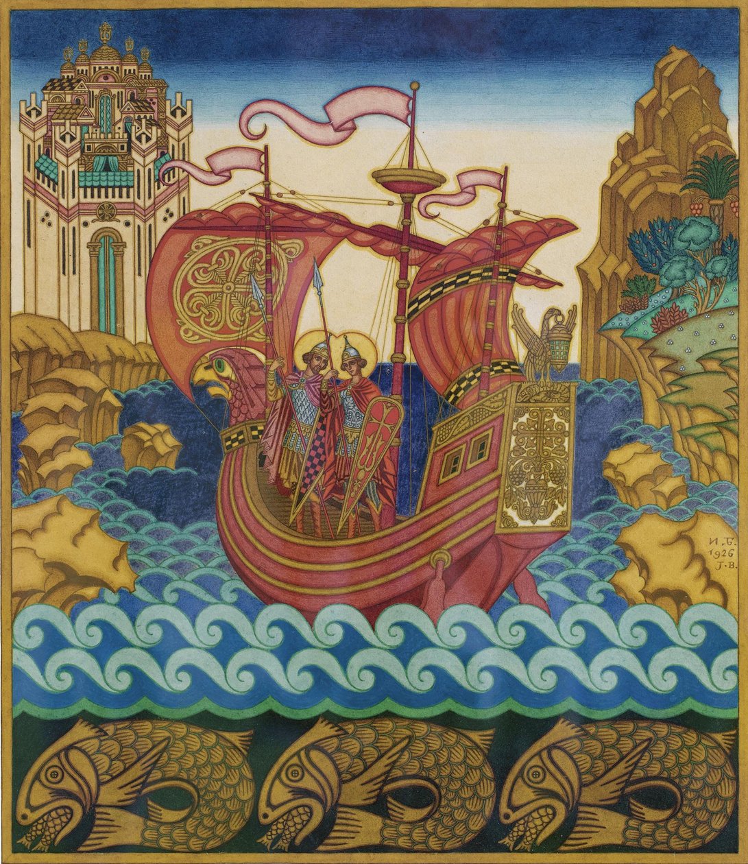 El barco de Ivan Yakovlevich Bilibin