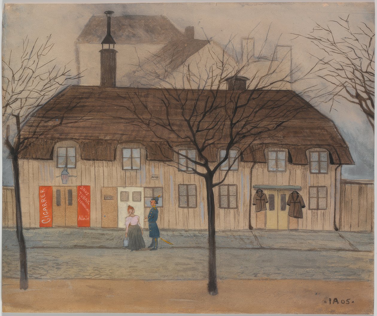 Sirvienta y policía de Ivar Axel Henrik Arosenius