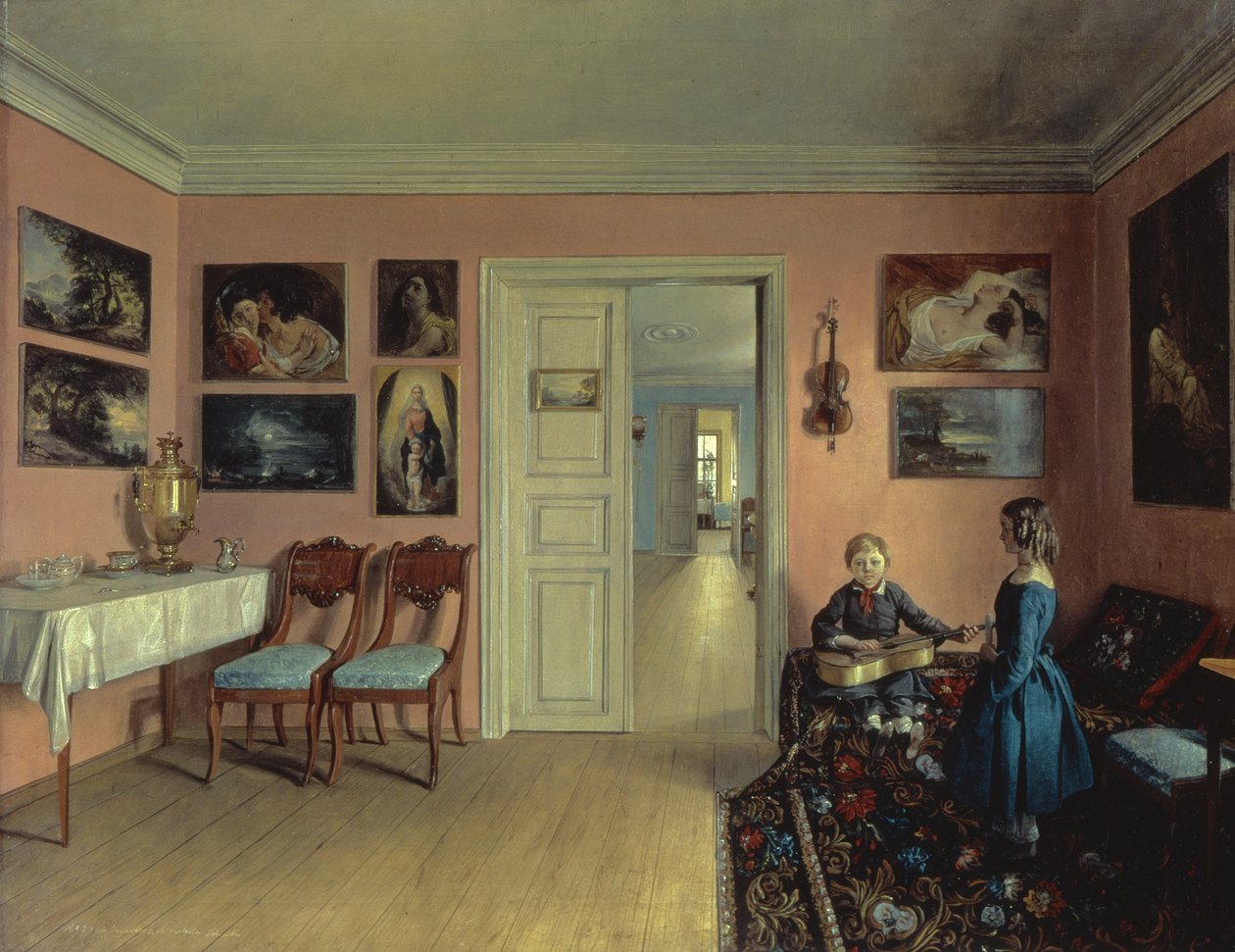 En la Habitación del Artista, 1855 de Iwan Chrutsky