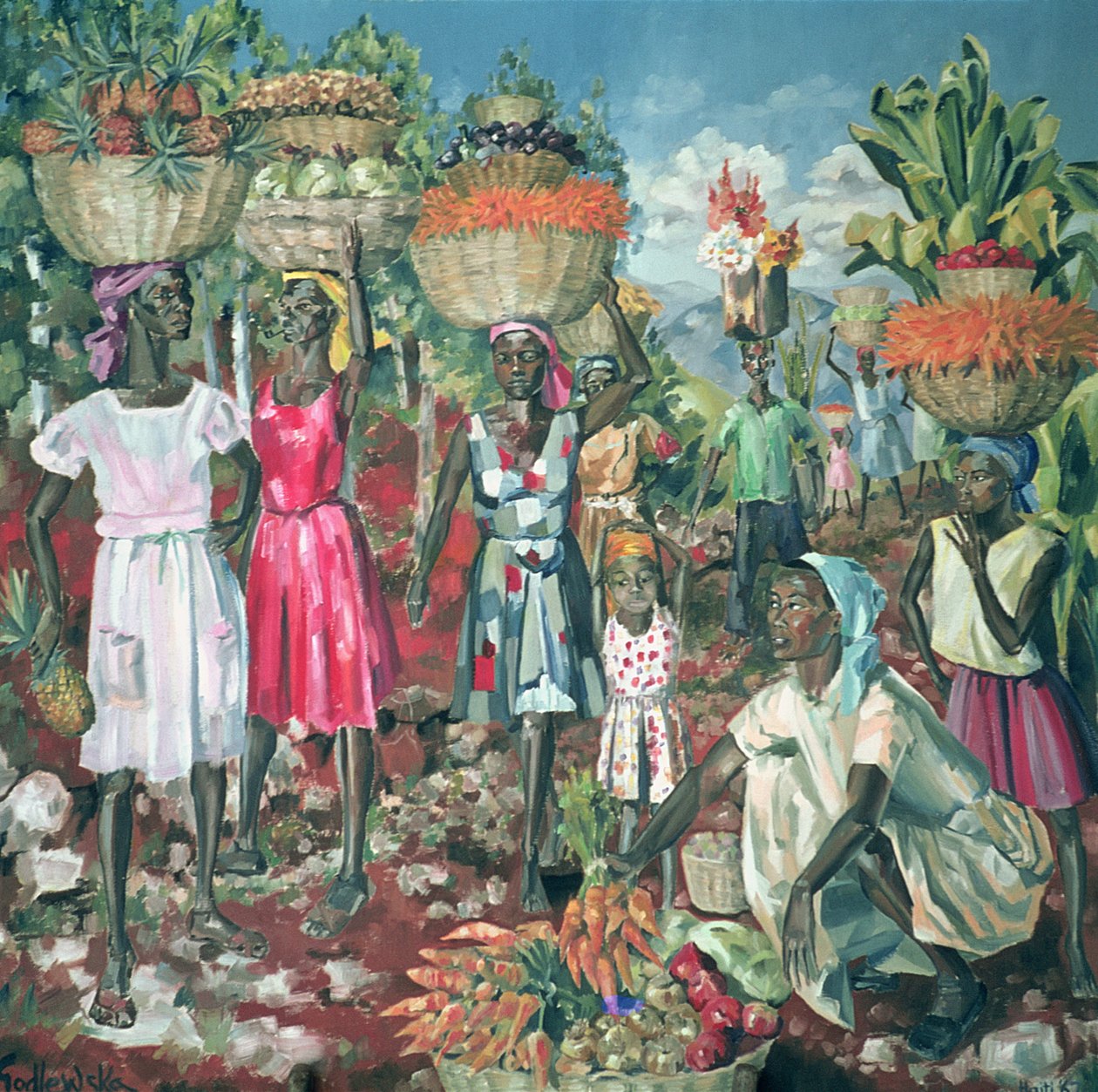Las Vendedoras, 1961 de Izabella Godlewska de Aranda