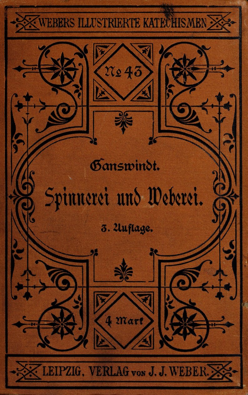 Encuadernación del No. 43 de la serie Webers Ilustrierte Katechismen de J. J. Weber