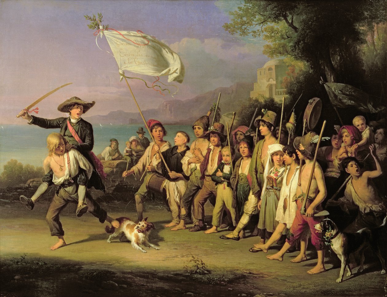Jugando a los soldados, Revolución Romana 1848 de J. Kirner