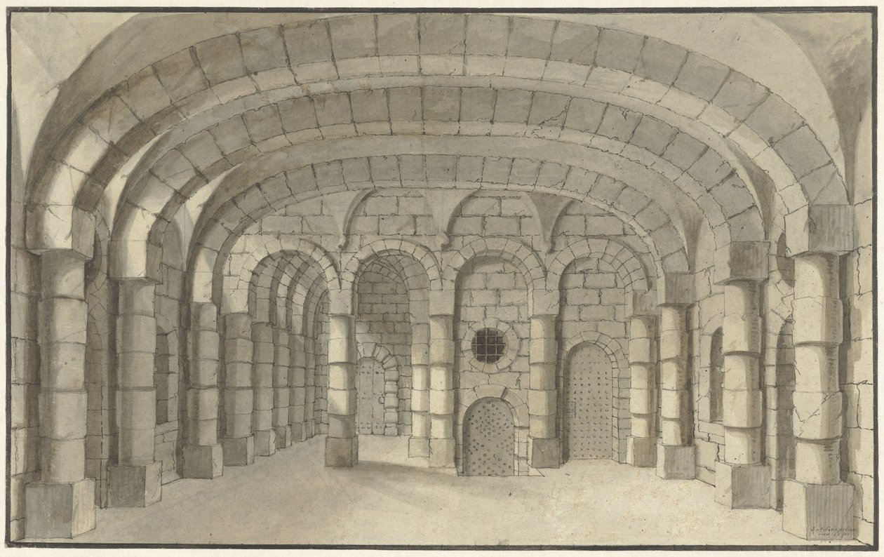 Escenografía de una mazmorra de J.A. Tempelier