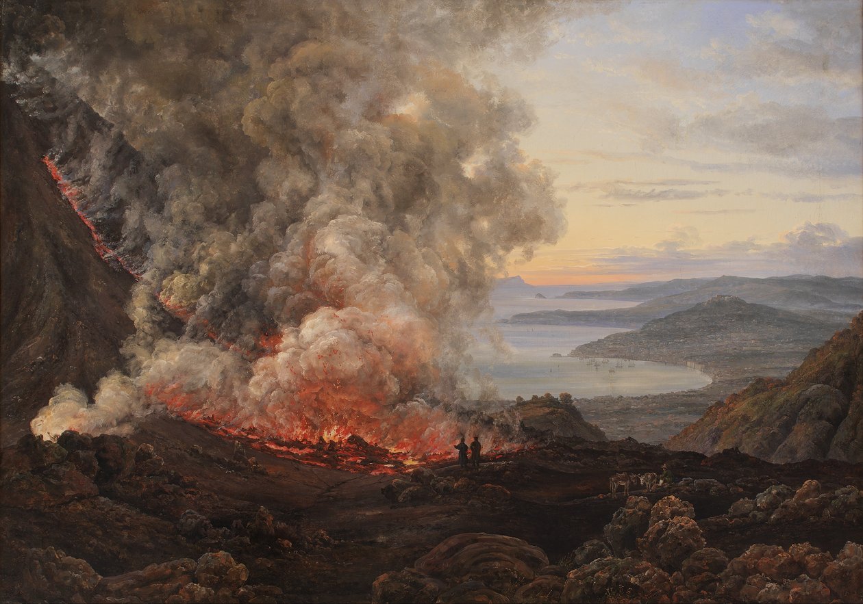 Erupción del Volcán Vesubio de Johan Christian Dahl