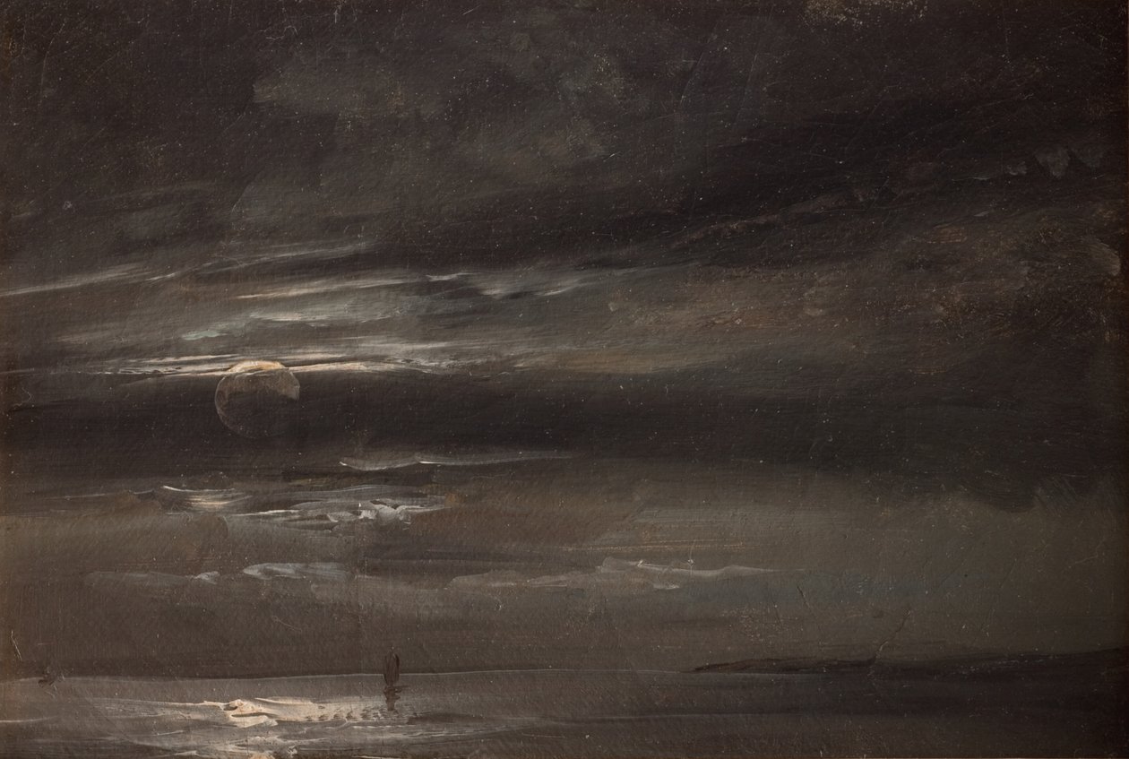 Luz de luna sobre el mar de Johan Christian Dahl