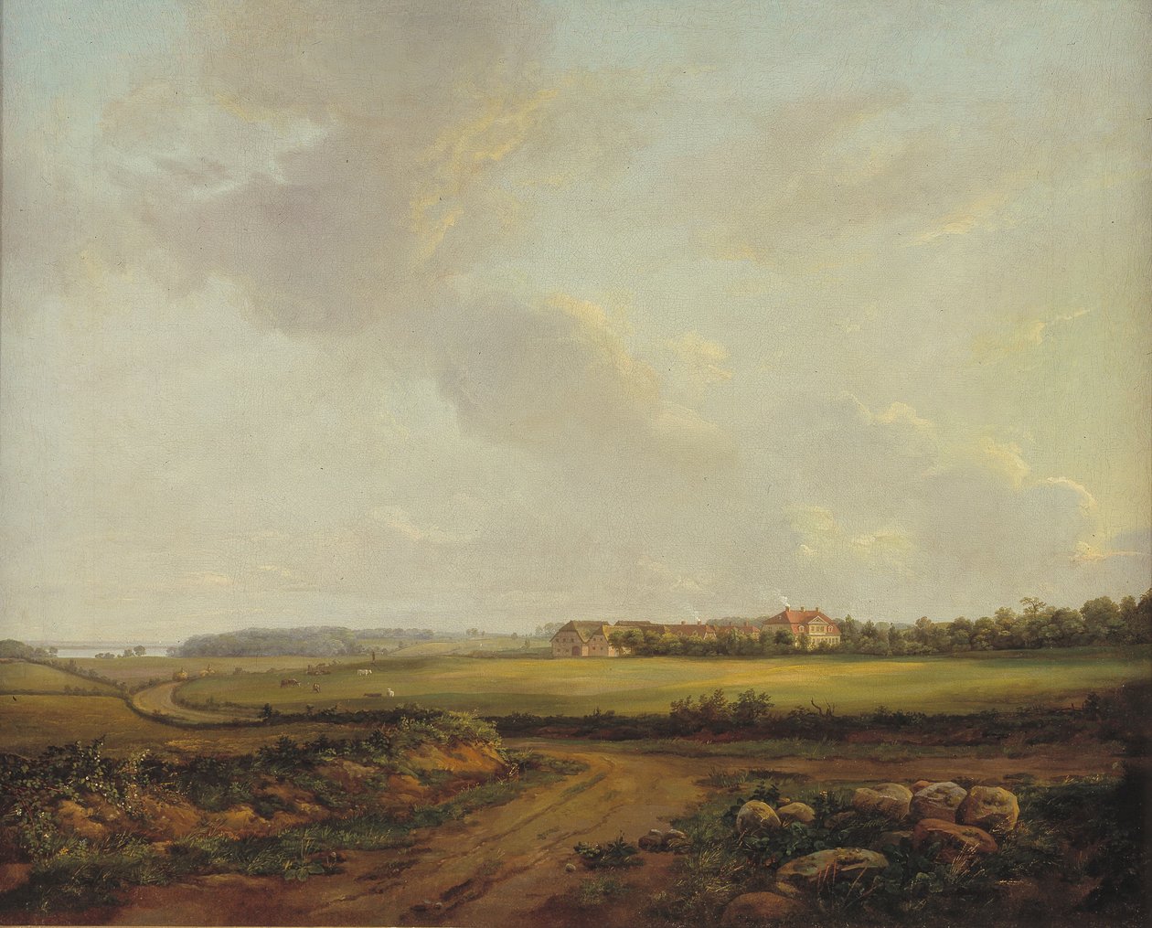 Vista de Engelholm en Præstø en Zelanda de Johan Christian Dahl
