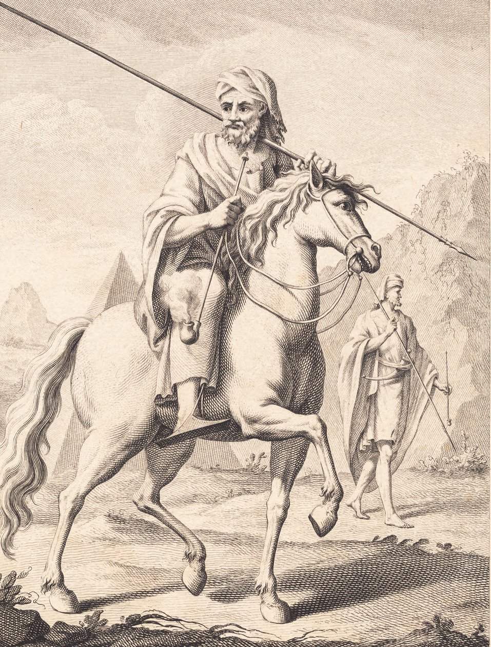 Un árabe a caballo de J.F. Clemens