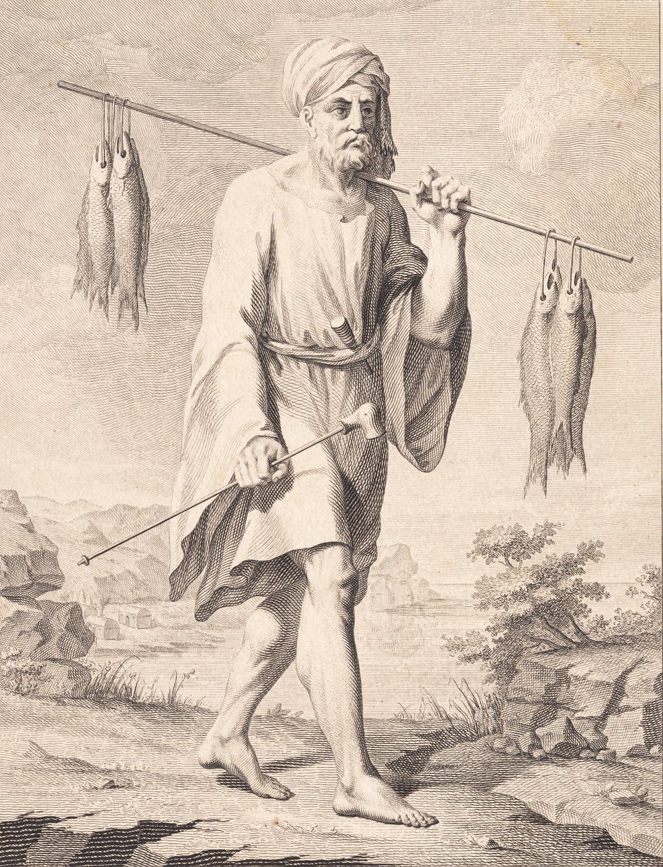 Un pescador árabe de J.F. Clemens