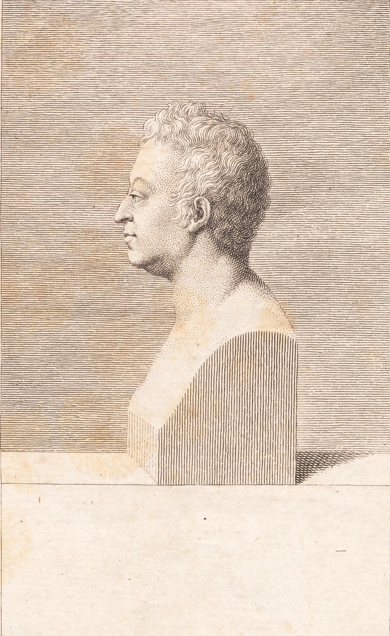 Busto de un hombre de J.F. Clemens