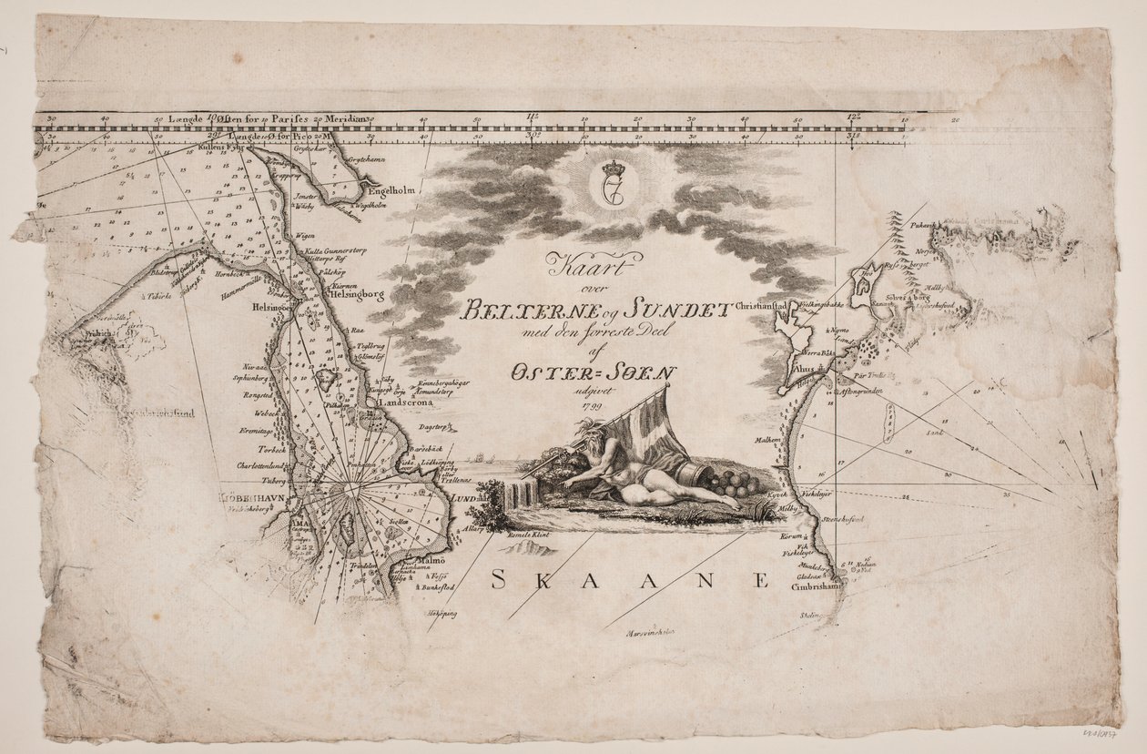 "Mapa de los Cinturones y el Estrecho" de J.F. Clemens