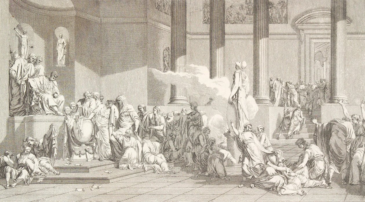 Sorteo de la juventud ateniense de J.F. Clemens