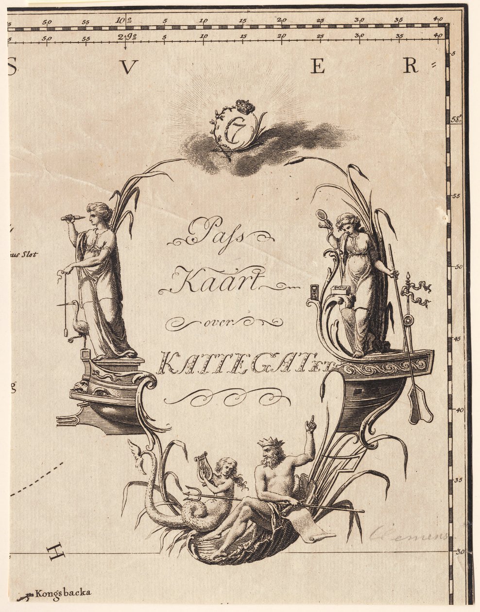 "Pass Kaart over Kattegatet" de J.F. Clemens