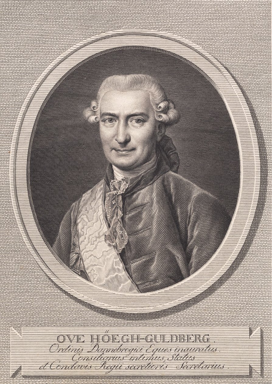 Retrato de Ove Høegh-Guldberg de J.F. Clemens