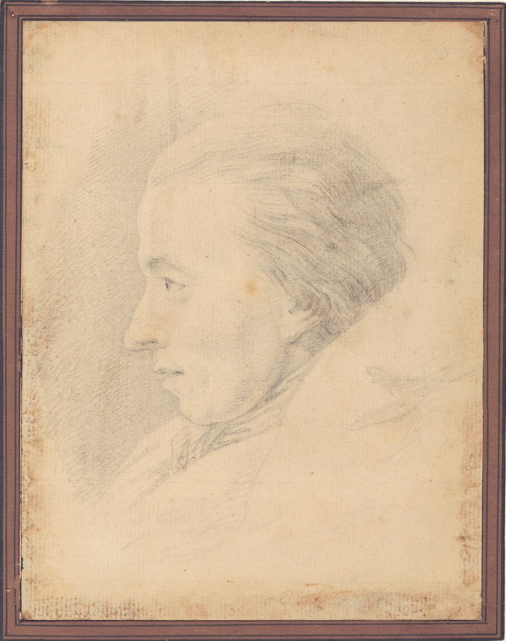 Retrato del poeta Johannes Ewald (1743-81) de J.F. Clemens