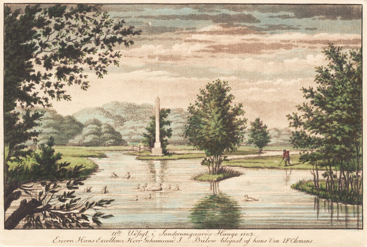 Jardín de Sanderumgaard 9 de J.F. Clemens