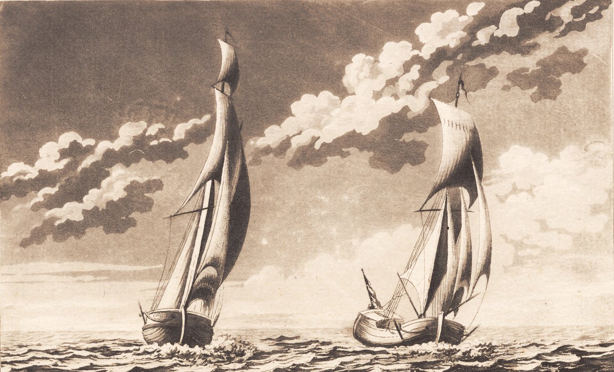 Suite de barcos. 2 yates de J.F. Clemens