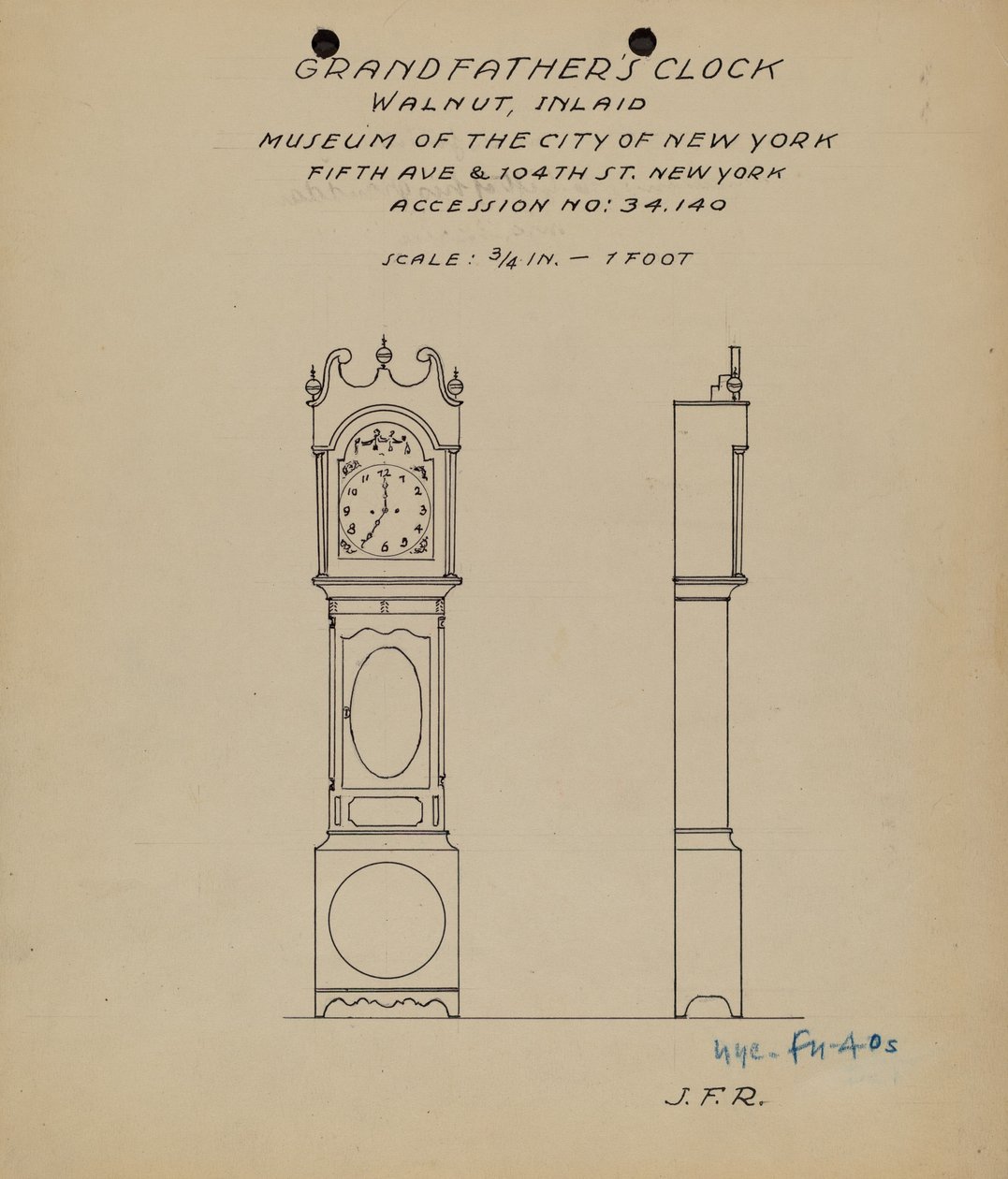 Reloj del abuelo de J.F. Rust