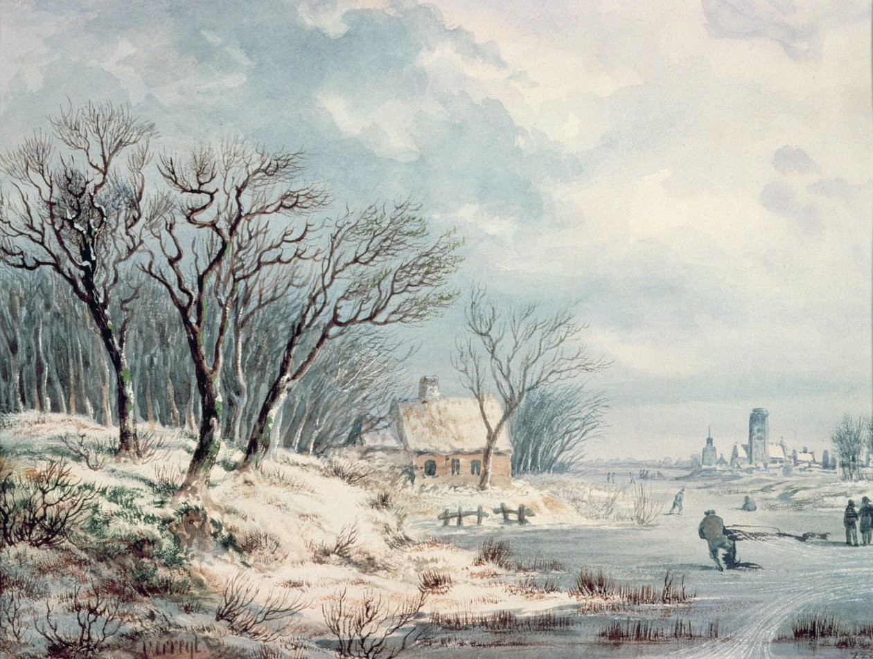 Paisaje: Invierno de J.J. Verreyt