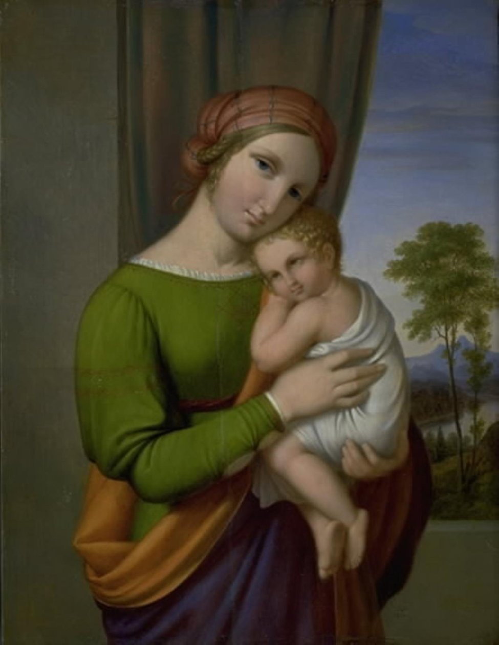 La Virgen María con el Niño Jesús de J.L. Lund