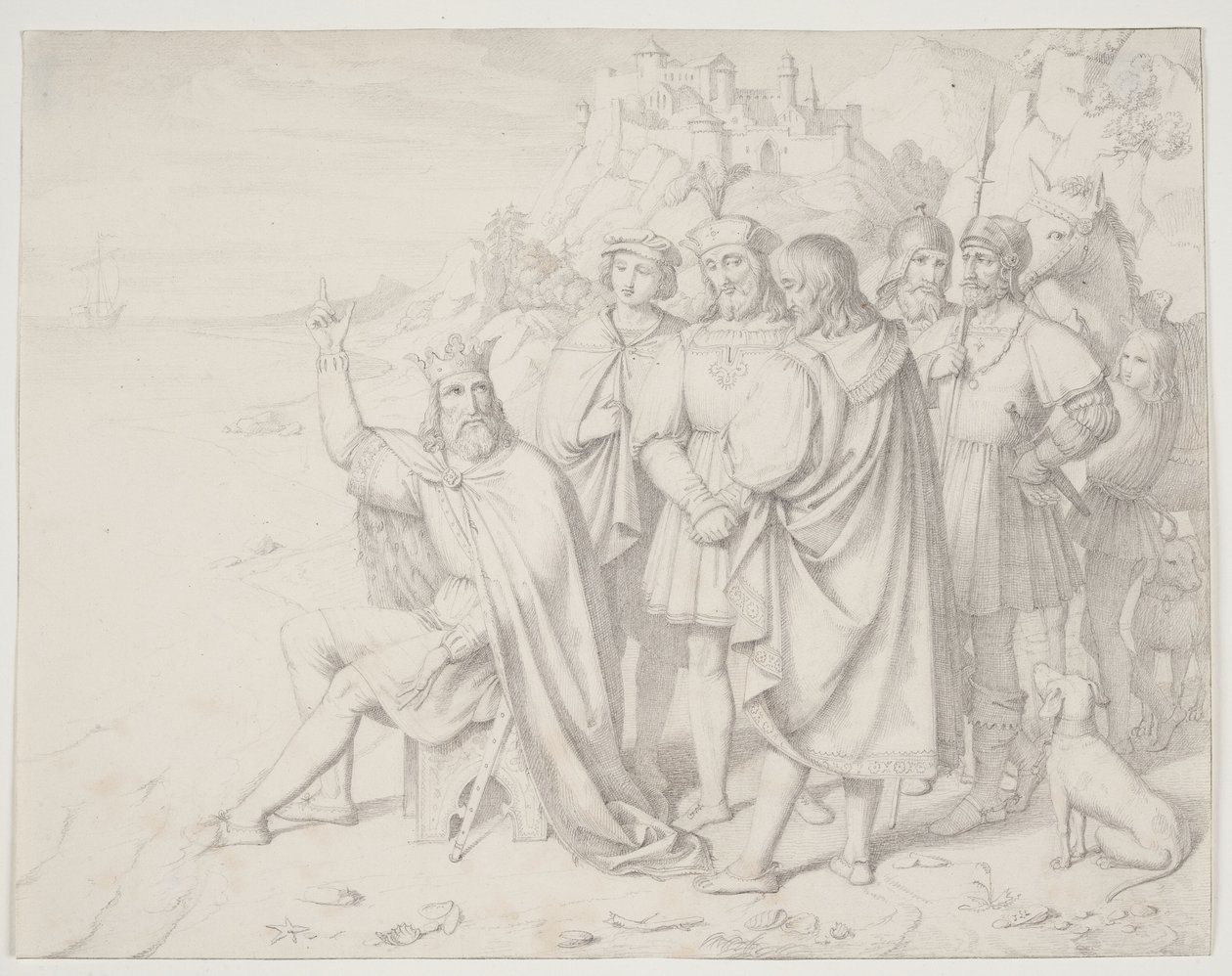 Knud el Grande en la orilla de J.L. Lund