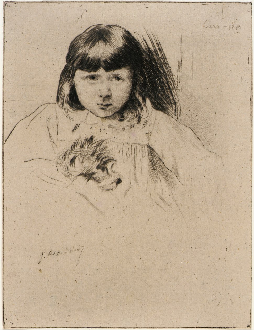 Gyp y el gitano de J. Alden Weir