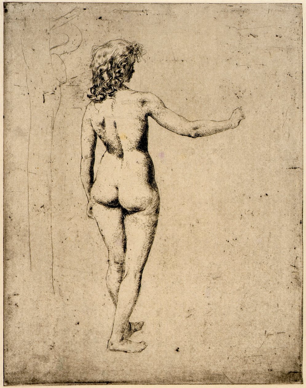 Estudio de desnudo de J. Alden Weir