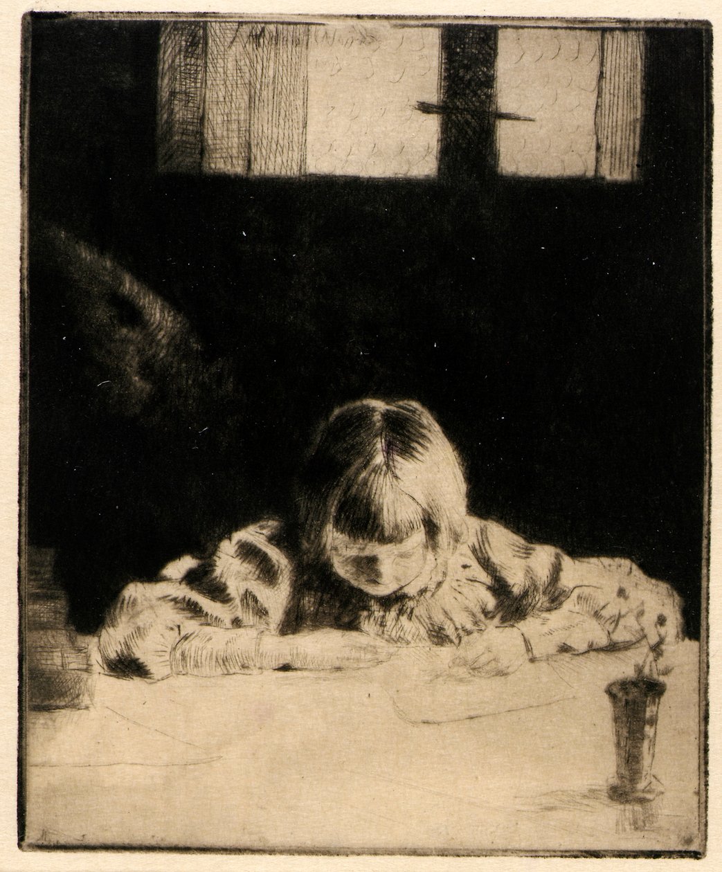 El pequeño estudiante de J. Alden Weir