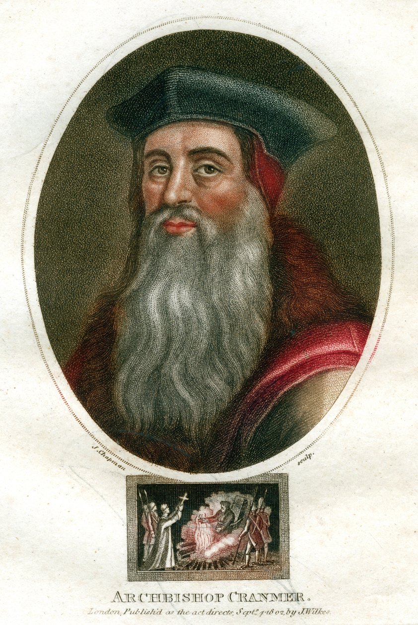 Arzobispo Cranmer, 1816 de J. Chapman