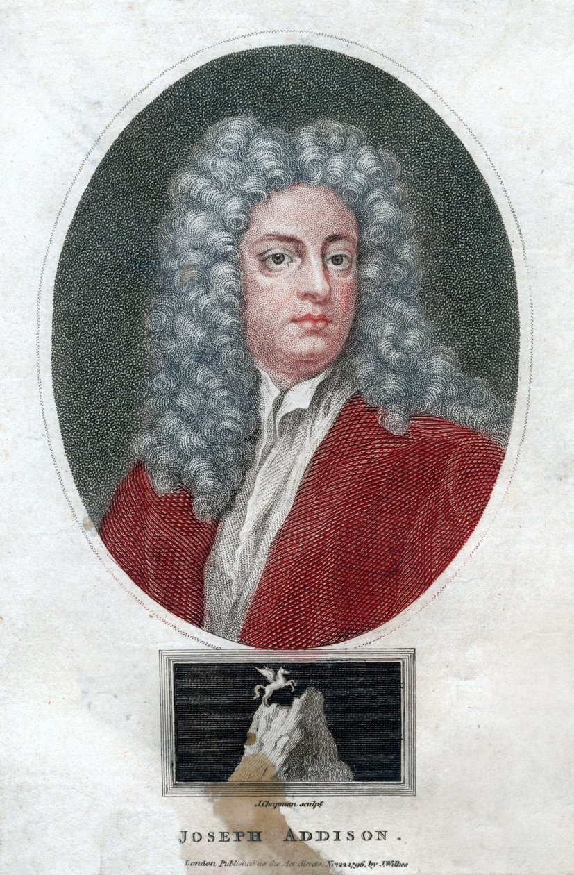 Joseph Addison, político y escritor inglés, 1796 de J. Chapman