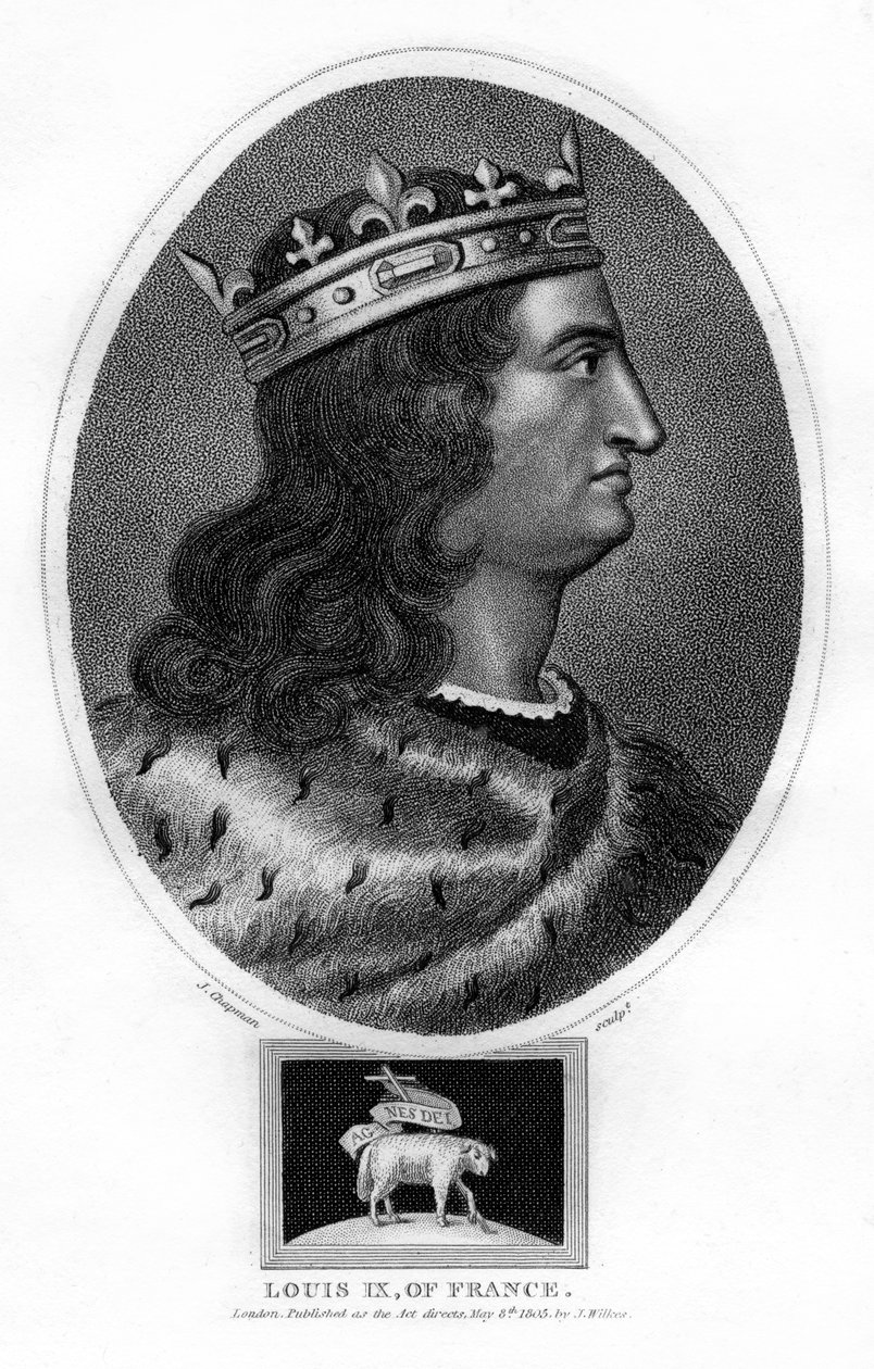 Luis IX, Rey de Francia, 1805 de J. Chapman