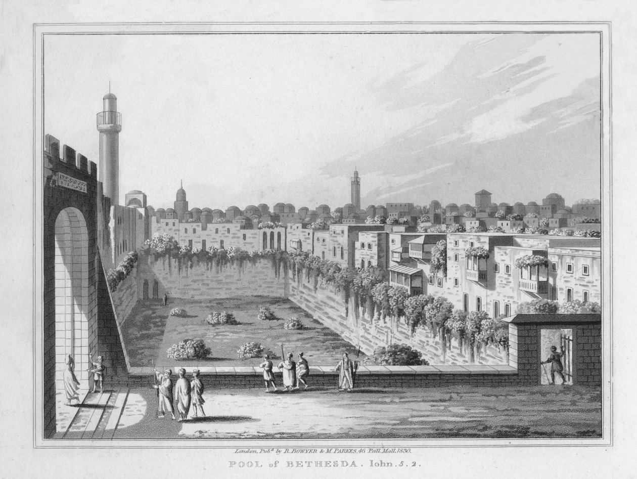 Piscina de Betesda. Juan. 5. 2. de J. Clarke