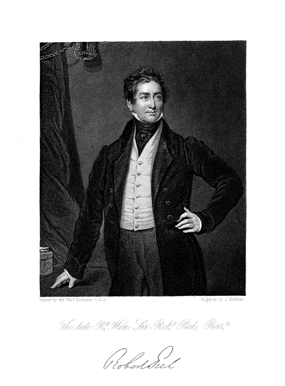 Robert Peel, estadista británico de J. Cochran