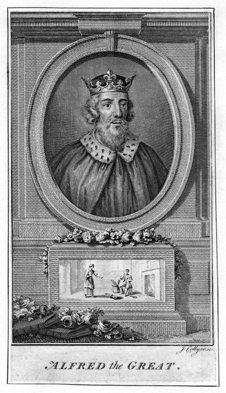 Alfredo el Grande, siglo XVIII de J. Collyer