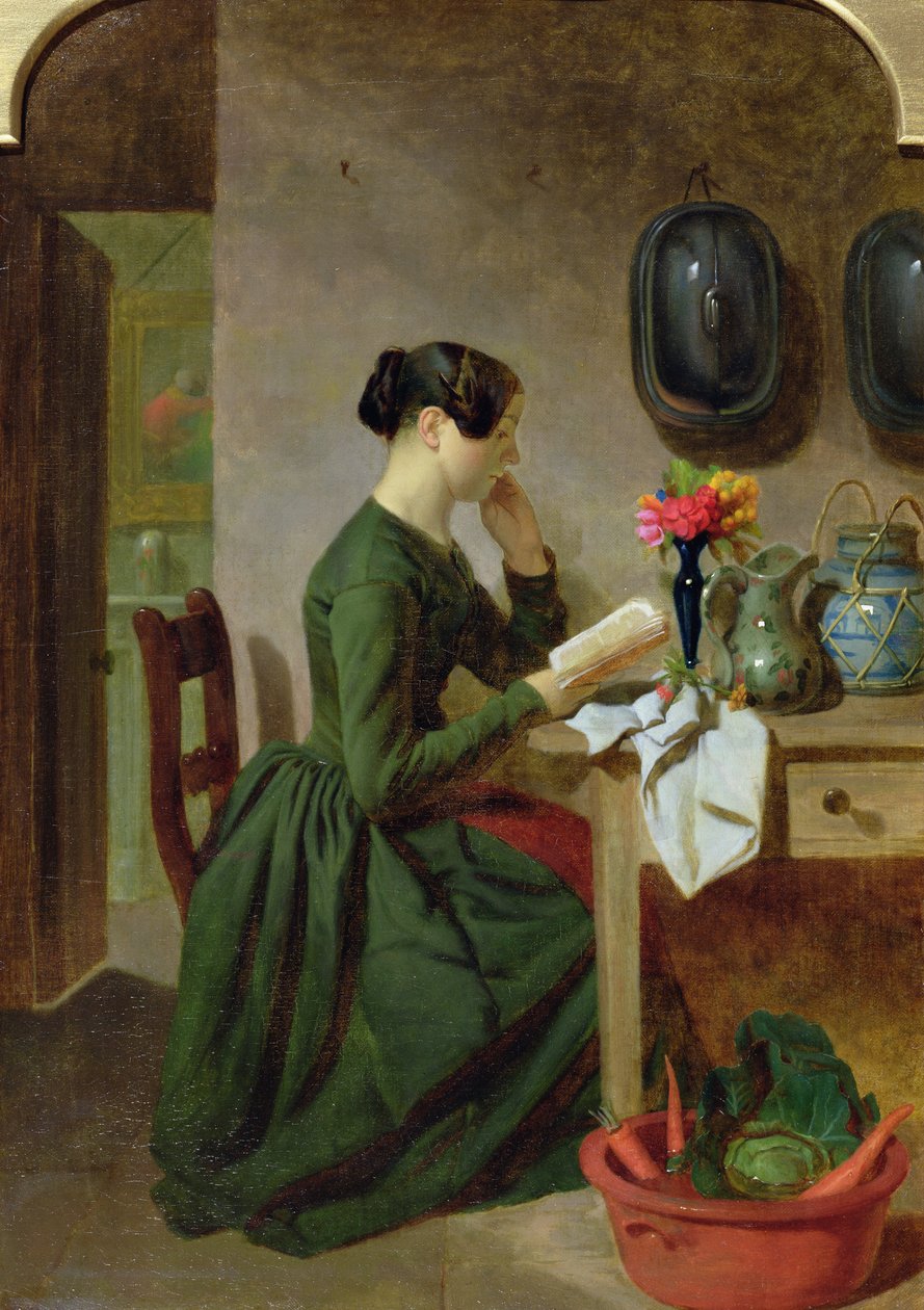 La ama de llaves, c.1858 de J. Davies