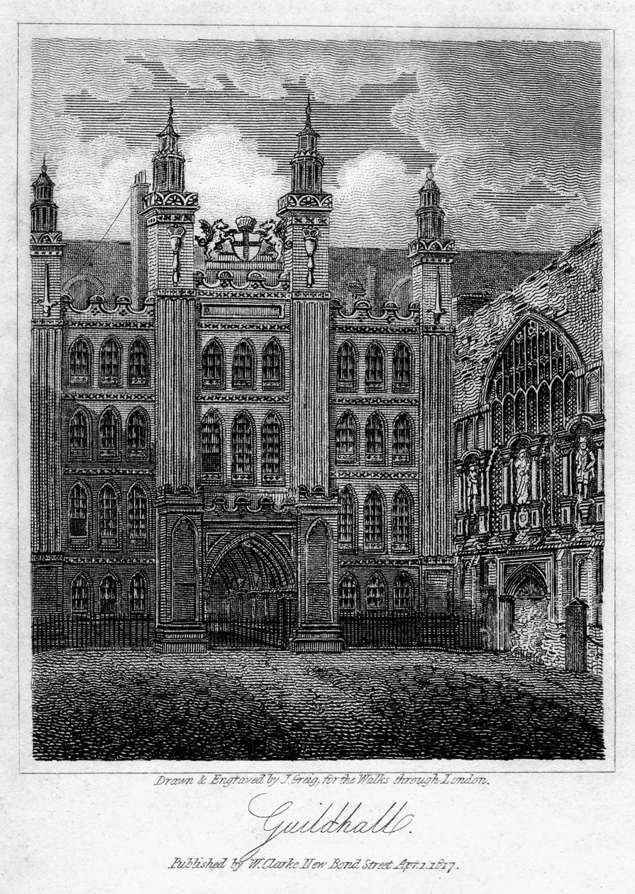 Guildhall, Ciudad de Londres de J. Greig