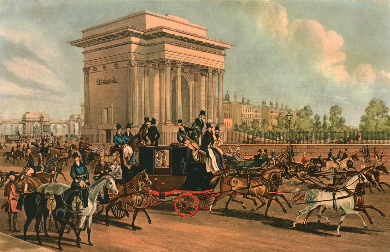 Hyde Park Corner, c1838 de J Harris