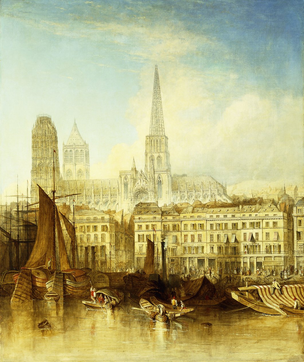 El muelle en Rouen de J. Henshall