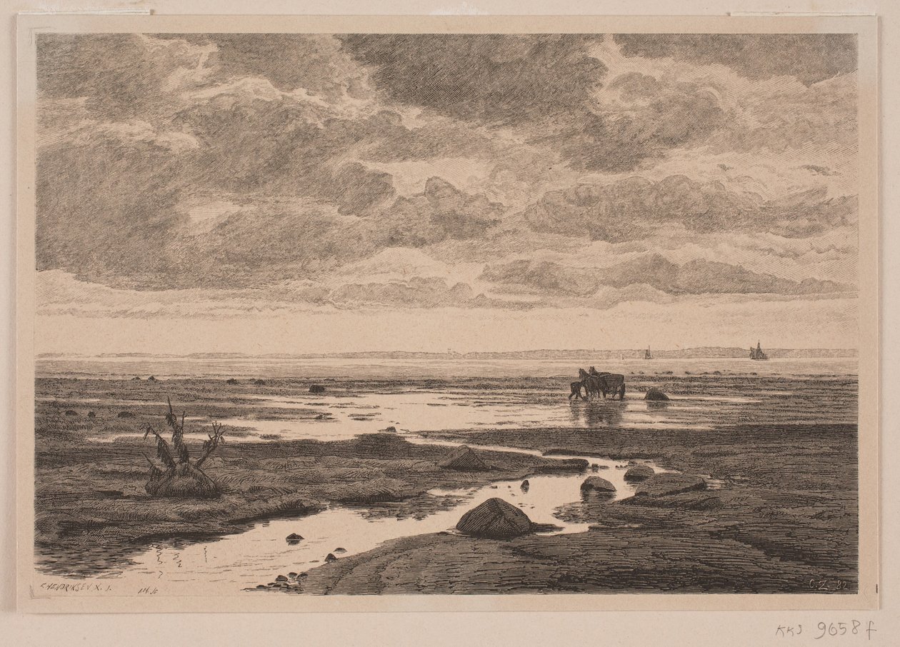 La desembocadura del río en la playa de J. Hildebrand