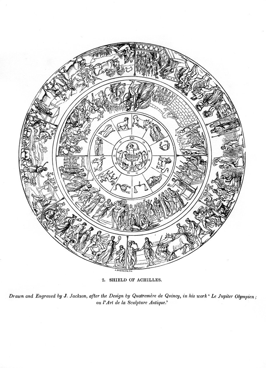 Escudo de Aquiles, 1843 de J. Jackson
