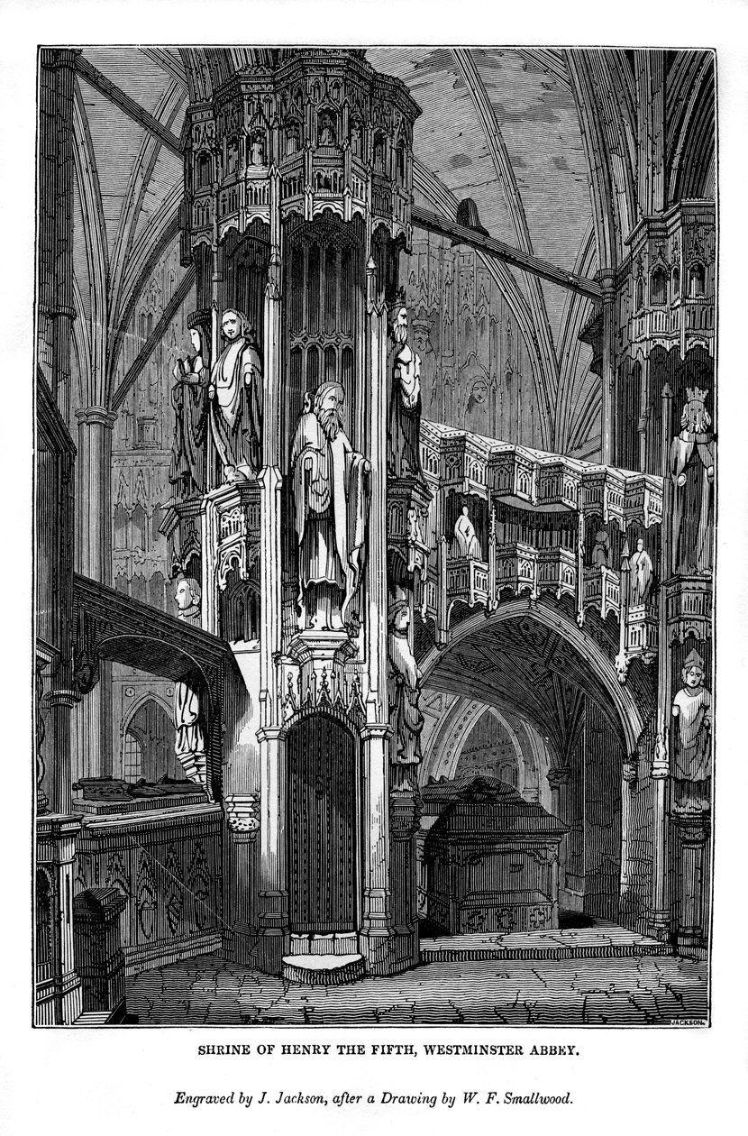 Santuario de Enrique V, Abadía de Westminster, 1843 de J. Jackson