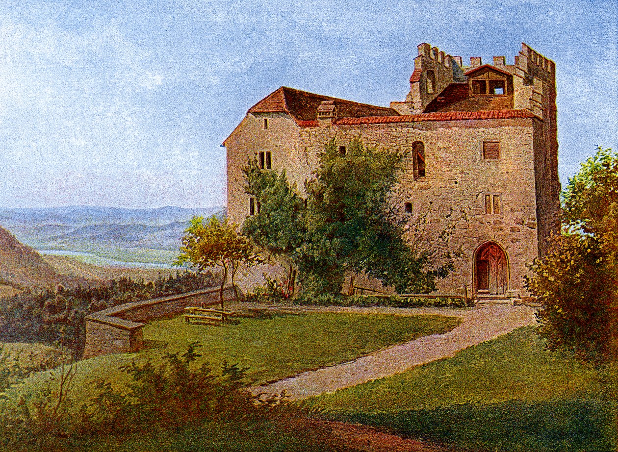 Castillo de Habsburgo, cerca de Aargau, Suiza, 1902-1903 de J Lange