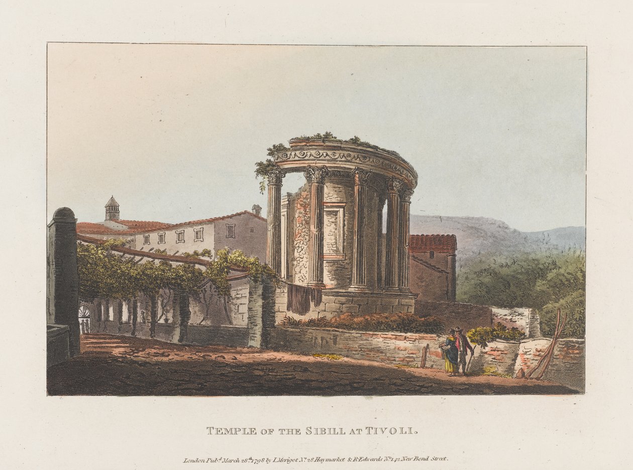 Templo de la Sibila en Tívoli de J. Merigot