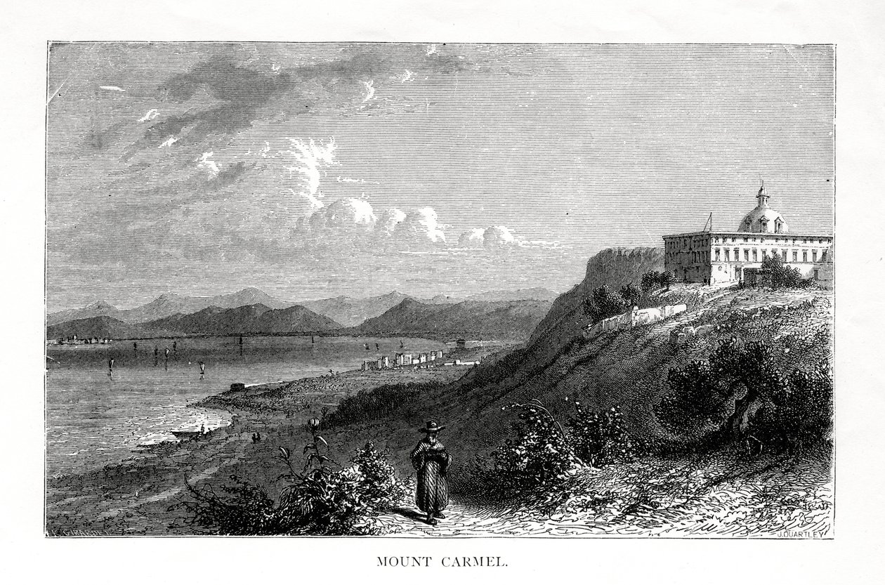 Monte Carmelo, Israel, siglo XIX de J. Quartley